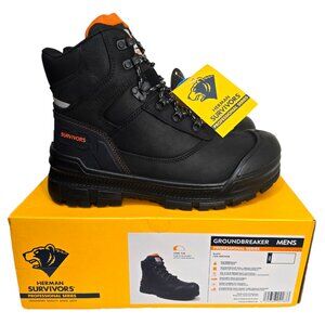 Herman Survivors Men's Black Groundbreaker Boots